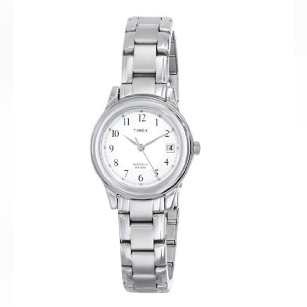 Timex women's T29271 Elevated Classics Silver-Tone Bracelet Watch NWOT